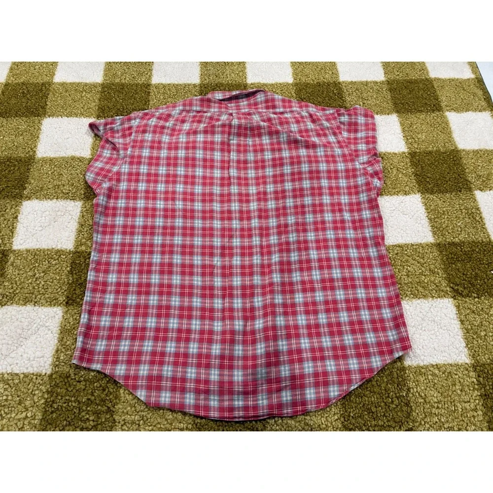 Polo Ralph Lauren Blake Mens XXL Red Plaid Button Down Long Sleeve Cotton‎ Shirt